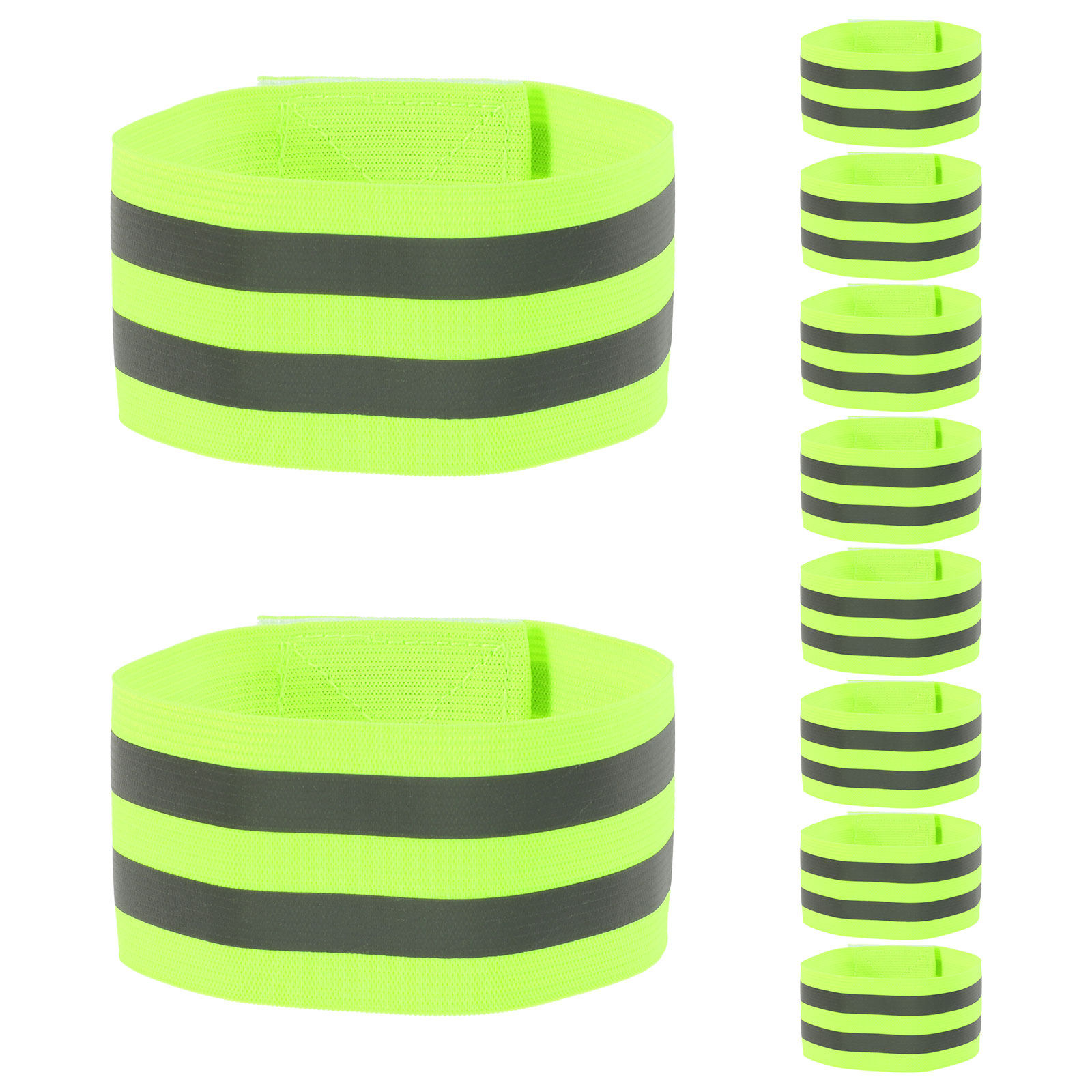 Running Visibility Gear - 10Pcs Reflective Armband High Visibility Elastic