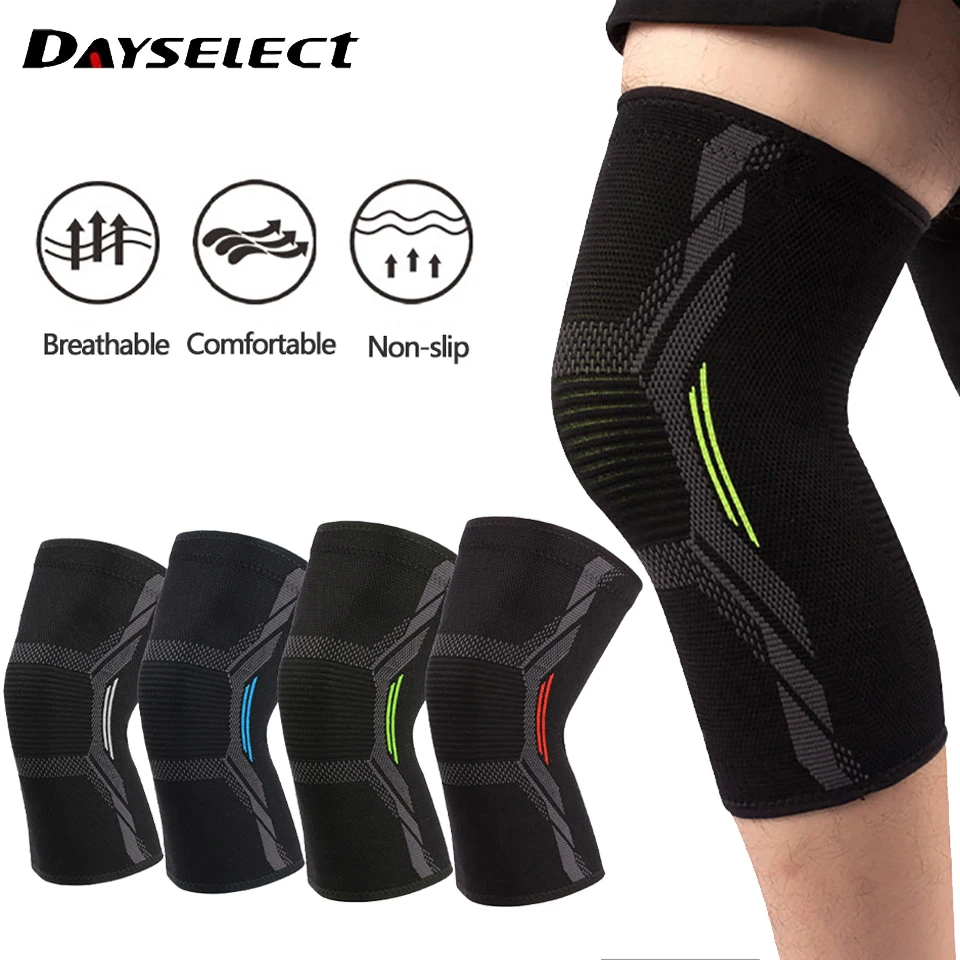 Running Gear In The Cold - 1Pcs Knitted Nylon Sports Knee Pad