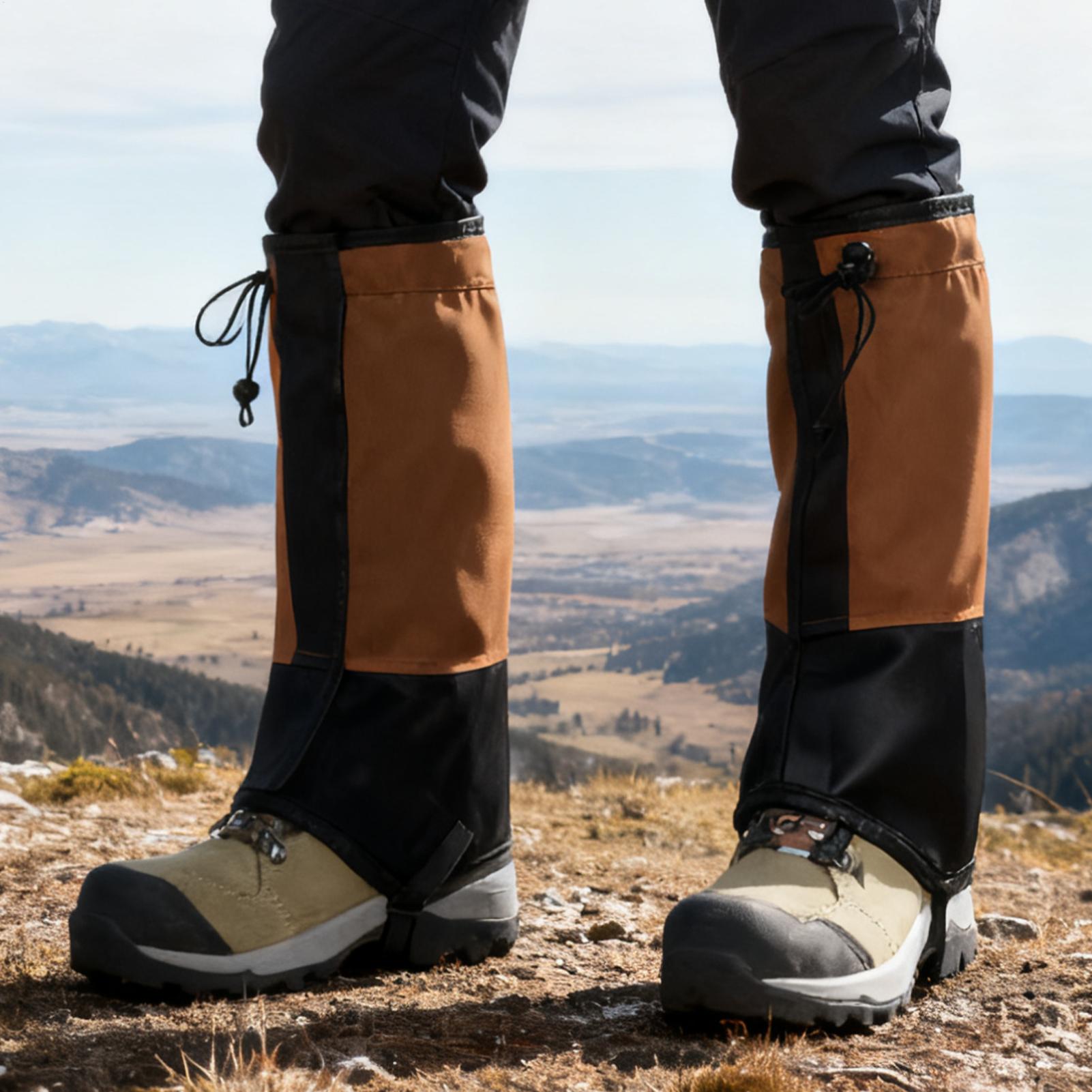 Running Gear Rain - Waterproof Leg Gaiters for Hiking, Adjustable