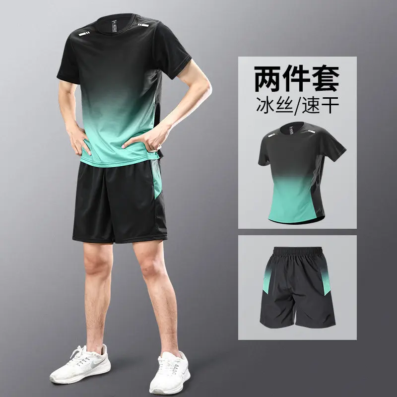 Running Gear Outfit - Two-piece men's summer sports outfit -