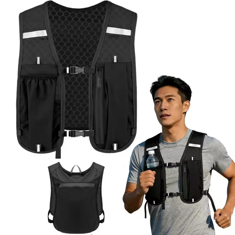 Running Gear Autumn - Hydration Backpack Vest for Running Men