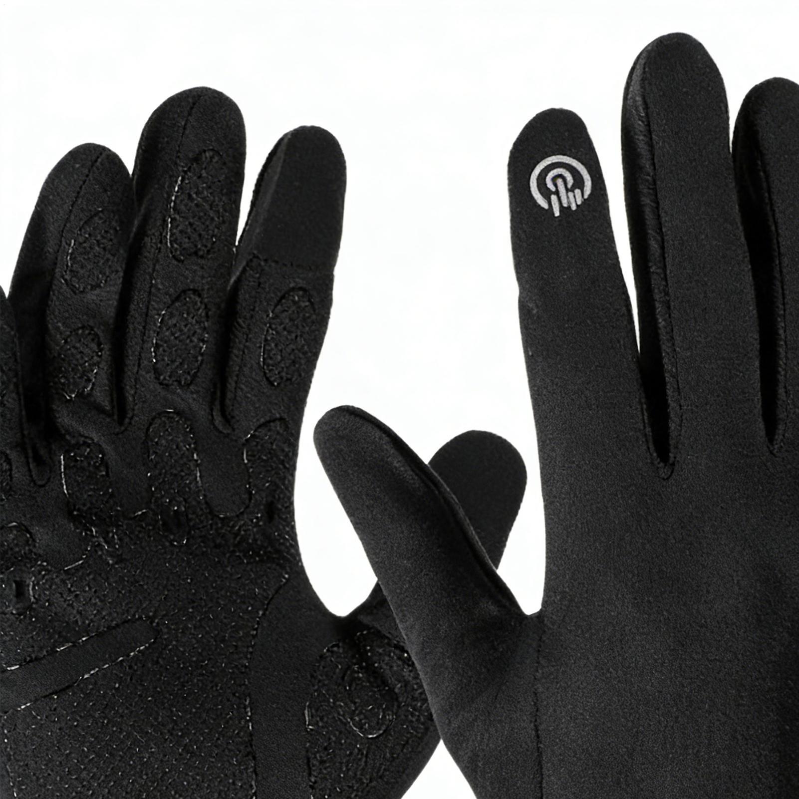 Running Gear In The Cold - Warm Cycling Gloves Full Finger Cold