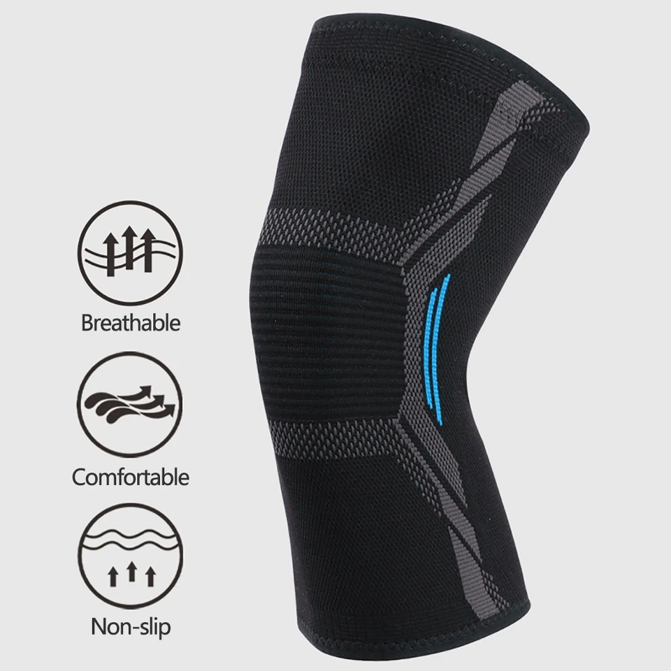 1Pcs Knitted Nylon Sports Knee - đánh giá và giá Running Gear In The Cold