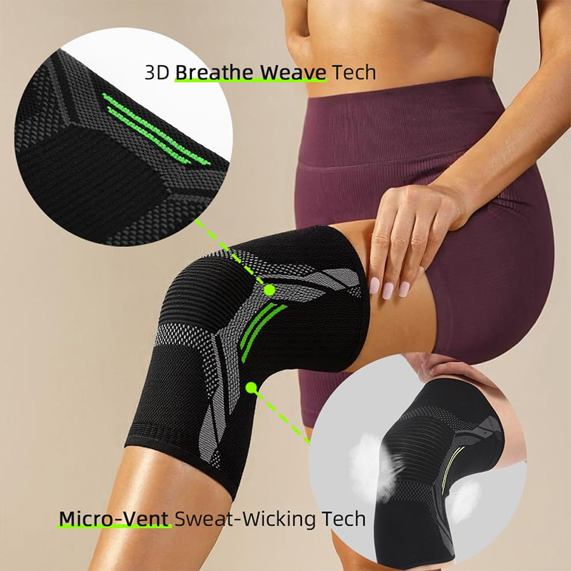 Single Knee Pad Knitted Nylon  - đánh giá và giá Running Gear In The Cold