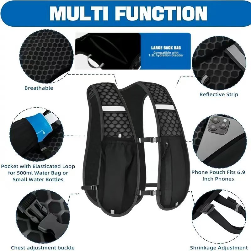 Hydration Backpack Vest for Ru - đánh giá và giá Running Gear Autumn