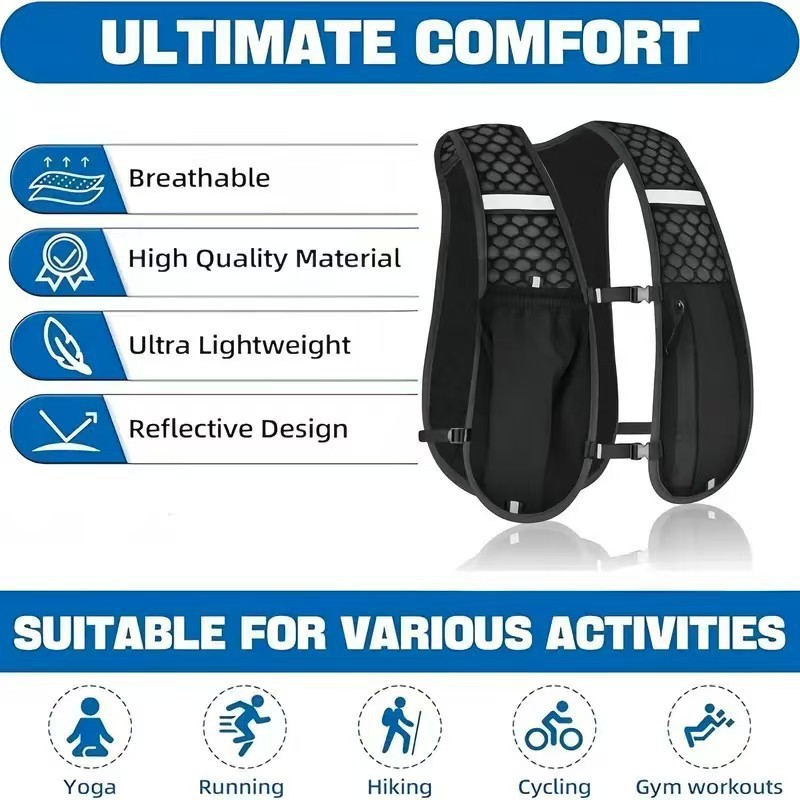 Hydration Backpack Vest for Ru - đánh giá và giá Running Gear Autumn