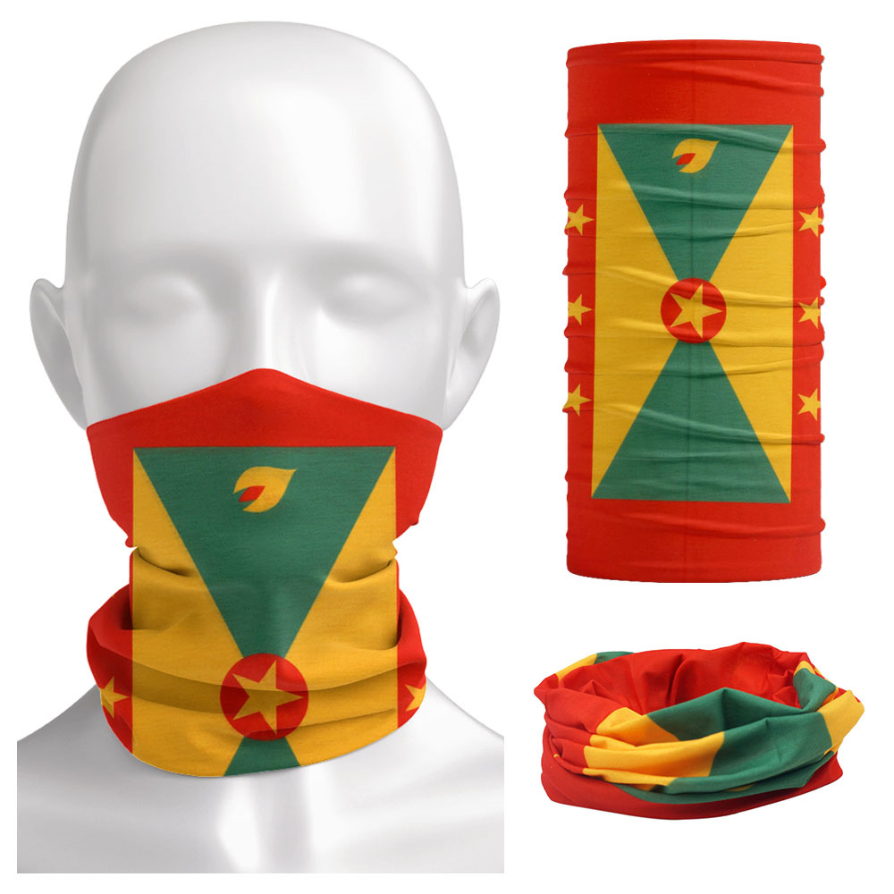 Grenada Flag Pattern Face Band - đánh giá và giá Running Gear Autumn